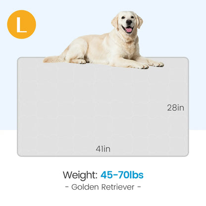 Extra Large Cooling Dog Mat 47"X32" for Large Dogs & Cats – Self Cooling, Breathable & Washable Summer Pet Pad